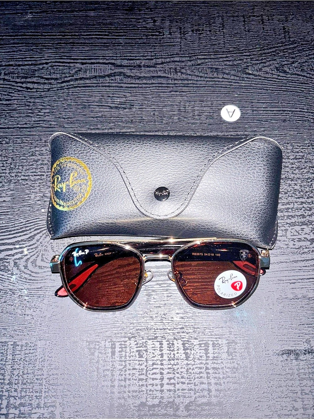 Ray-Ban RB3675 Pilot Sunglasses Brown & Black